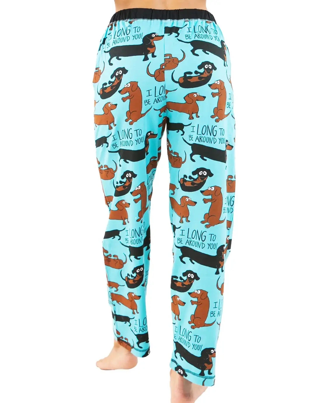 'Lazy One' Women's Long To Be Around You PJ Pant - Blue 2 'Lazy One' Women's Long To Be Around You PJ Pant - Blue - Image 2