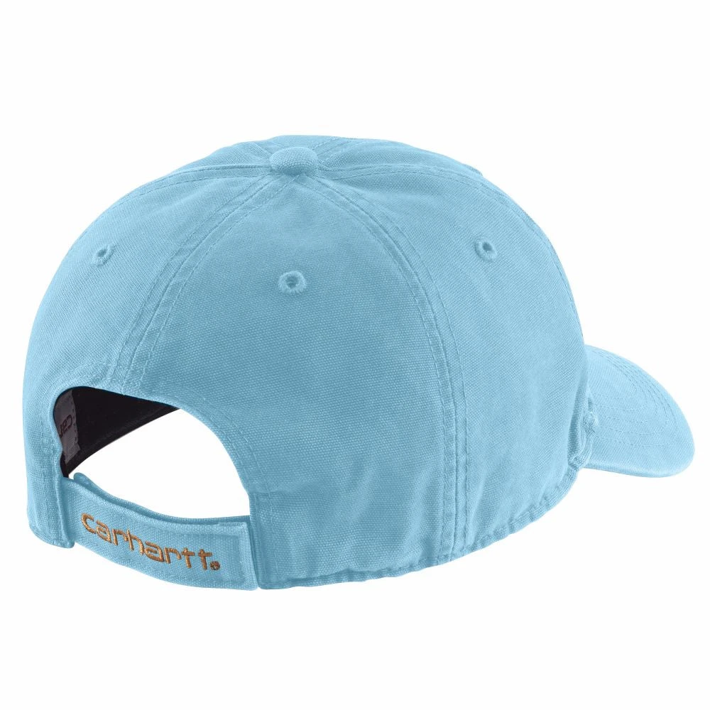 'Carhartt' Men's Adjustable Canvas Cap - Powder Blue 2 'Carhartt' Men's Adjustable Canvas Cap - Powder Blue - Image 2