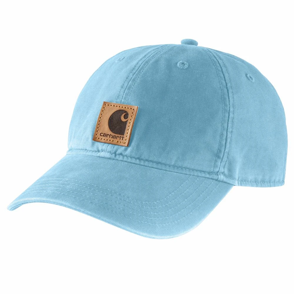 'Carhartt' Men's Adjustable Canvas Cap - Powder Blue 1 'Carhartt' Men's Adjustable Canvas Cap - Powder Blue