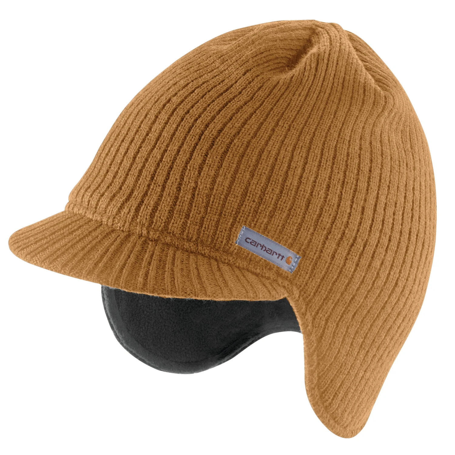 'Carhartt' Men's Knit Visor Hat - Carhartt Brown 1 'Carhartt' Men's Knit Visor Hat - Carhartt Brown
