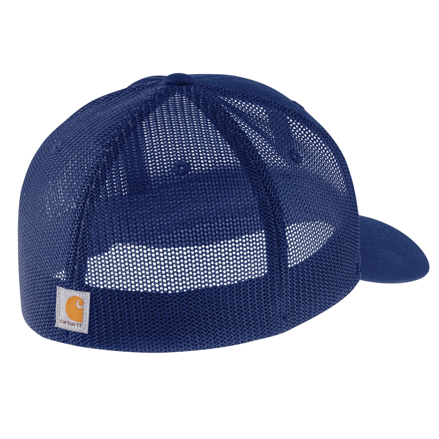 'Carhartt' Men's Rugged Flex Fitted Canvas Mesh-Back Logo Graphic Cap - Scout Blue 2 'Carhartt' Men's Rugged Flex Fitted Canvas Mesh-Back Logo Graphic Cap - Scout Blue - Image 2