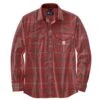 'Carhartt' Men's Rugged Flex® Lightweight Button Down - Chili Pepper