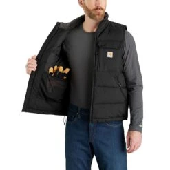 'Carhartt' Men's Montana Loose Fit Insulated Vest - Black -Fashion Styles Sales 105475 N04 AVR MF22 b 1024x1024@2x