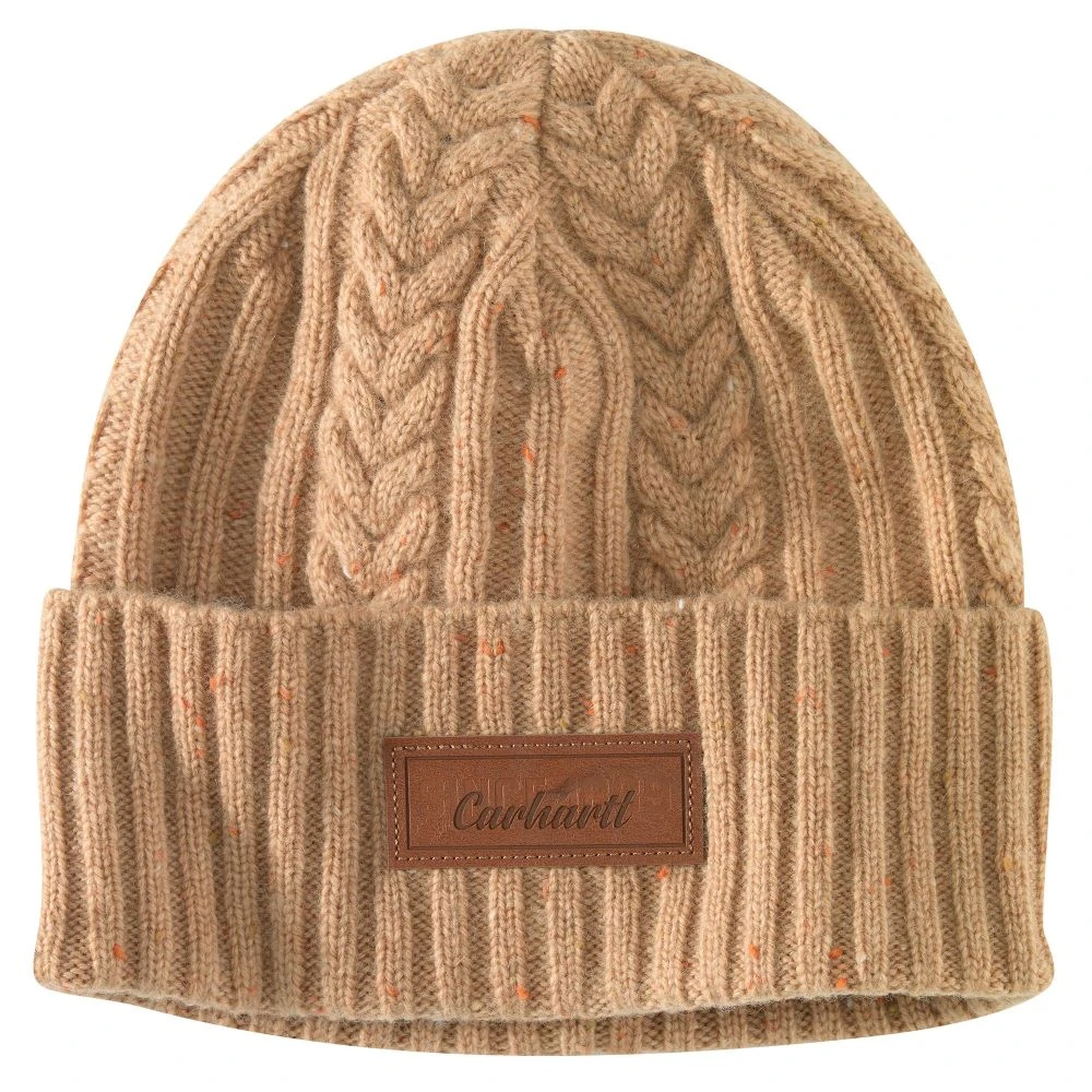 'Carhartt' Women's Rib Knit Fisherman Beanie - Camel 1 'Carhartt' Women's Rib Knit Fisherman Beanie - Camel