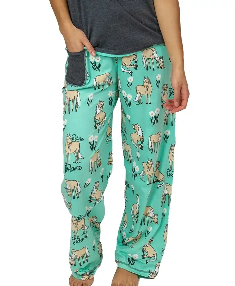 'Lazy One' Women's Pasture Bedtime PJ Pant - Teal 1 'Lazy One' Women's Pasture Bedtime PJ Pant - Teal
