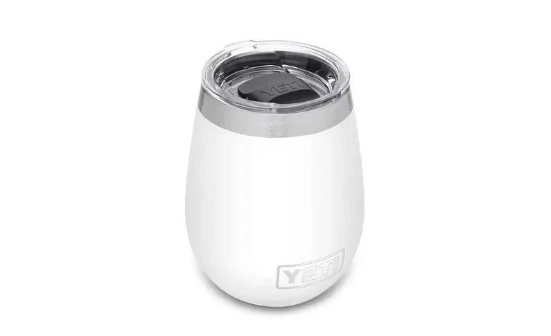 'Yeti' 10 Oz. Rambler Wine Tumbler W/Magslider Lid - White 1 'Yeti' 10 Oz. Rambler Wine Tumbler W/Magslider Lid - White