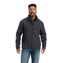 'Ariat' Men's Logo 2.0 Patriot Softshell Water Resistant Jacket - Charcoal 7 'Ariat' Men's Logo 2.0 Patriot Softshell Water Resistant Jacket - Charcoal -Fashion Styles Sales F22 MNS WEST 10041439 front 1024x1024@2x