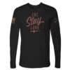 'Grunt Style' Women's Eat, Slay, Love Love Sleeve Tee - Black