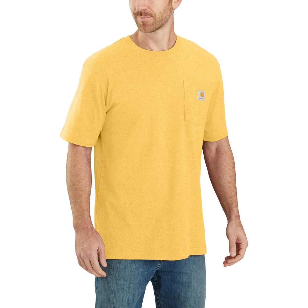 'Carhartt' Men's Loose Fit Heavyweight Pocket T-Shirt - Sundance Heather 1 'Carhartt' Men's Loose Fit Heavyweight Pocket T-Shirt - Sundance Heather