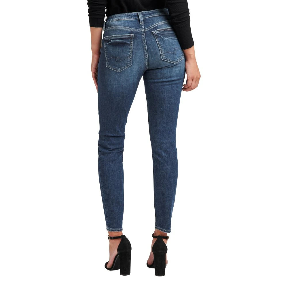 'Silver Jeans' Women's Curvy Mid Rise Skinny - Indigo 2 'Silver Jeans' Women's Curvy Mid Rise Skinny - Indigo - Image 2