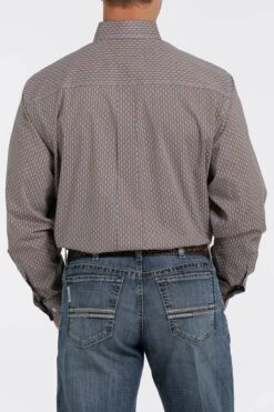 'Cinch' Men's Geo Diamond Print Western Button Down - White -Fashion Styles Sales MTW1105336 3 1024x1024@2x