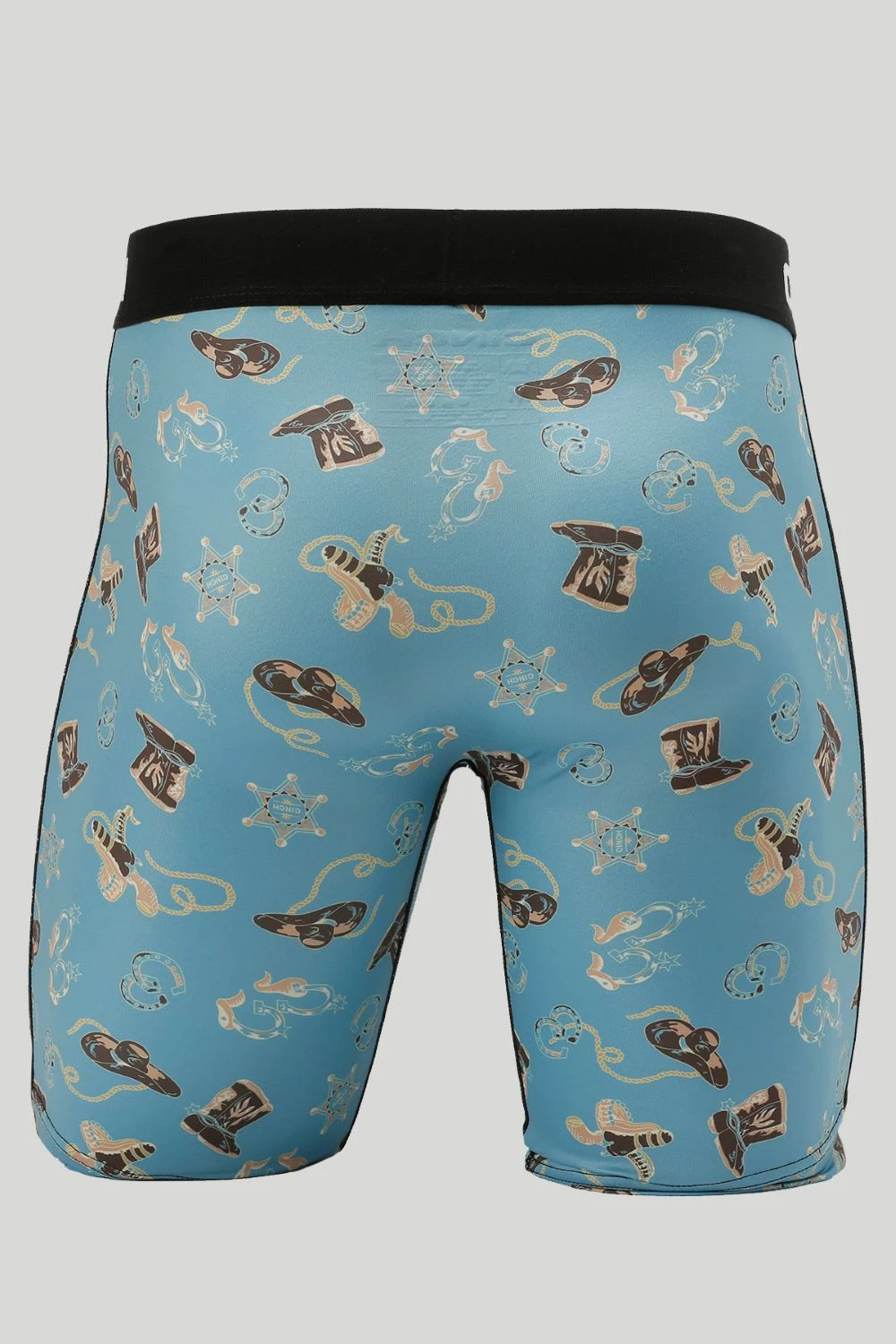 'Cinch' Men's 9" Sheriff Boxer Brief - Turquoise 2 'Cinch' Men's 9" Sheriff Boxer Brief - Turquoise - Image 2