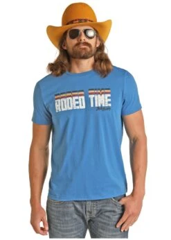 'Rock & Roll Denim' Unisex Dale Graphic Tee - Blue