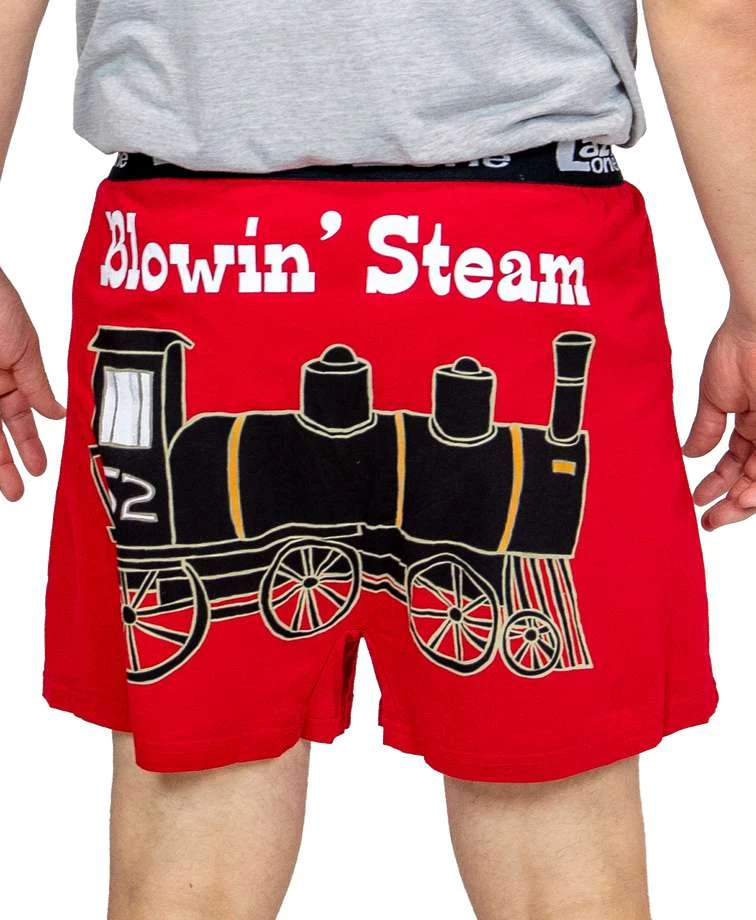'Lazy One' Men's Blowin' Steam Boxer - Red 1 'Lazy One' Men's Blowin' Steam Boxer - Red