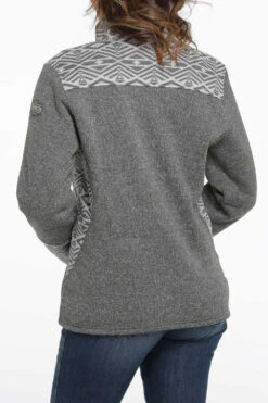 'Cinch' Women's Sweater Knit Jacket - Heather Charcoal -Fashion Styles Sales maj9840002 3 1544 detail 1024x1024@2x