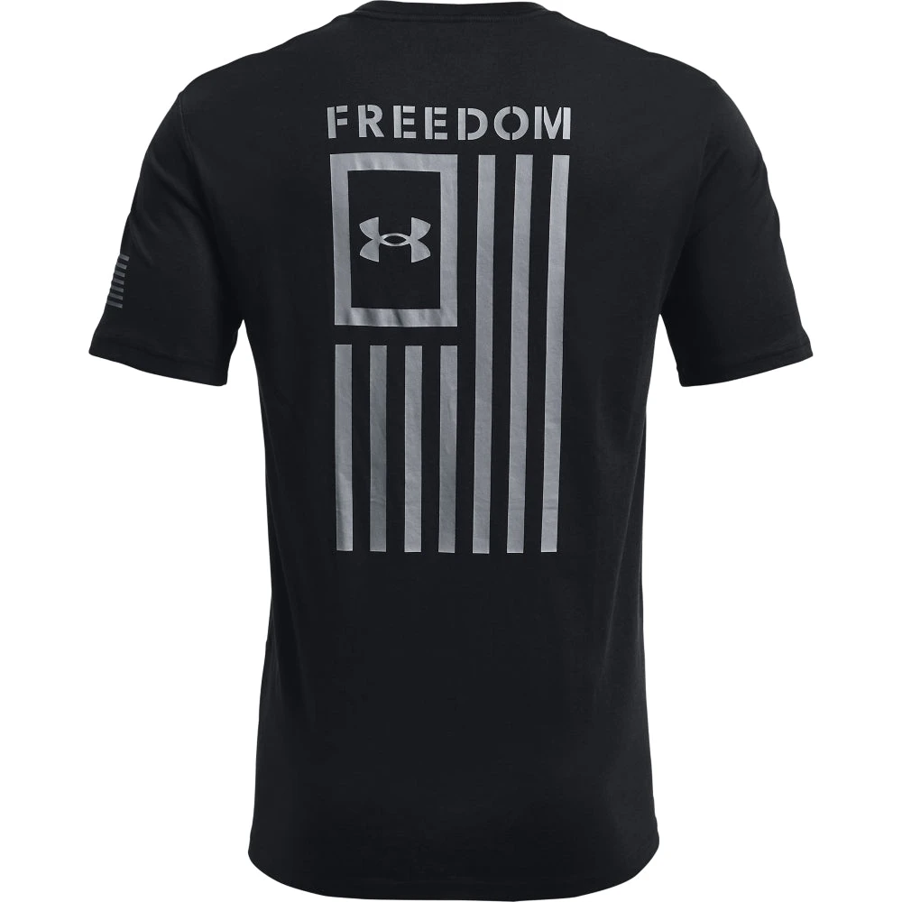 'Under Armour' Men's Freedom Flag T-Shirt - Black / Steel 1 'Under Armour' Men's Freedom Flag T-Shirt - Black / Steel