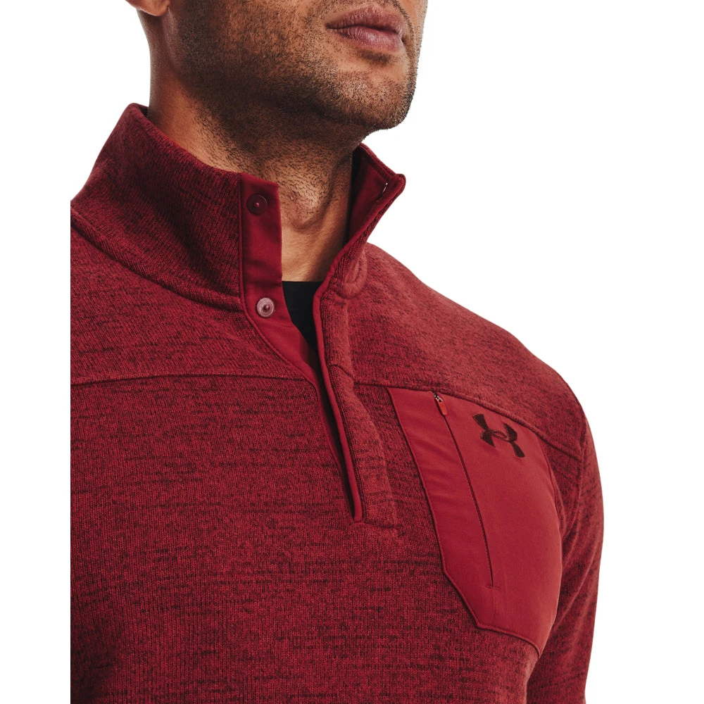 'Under Armour' Men's Specialist Henley 2.0 - Stadium Red 2 'Under Armour' Men's Specialist Henley 2.0 - Stadium Red - Image 2