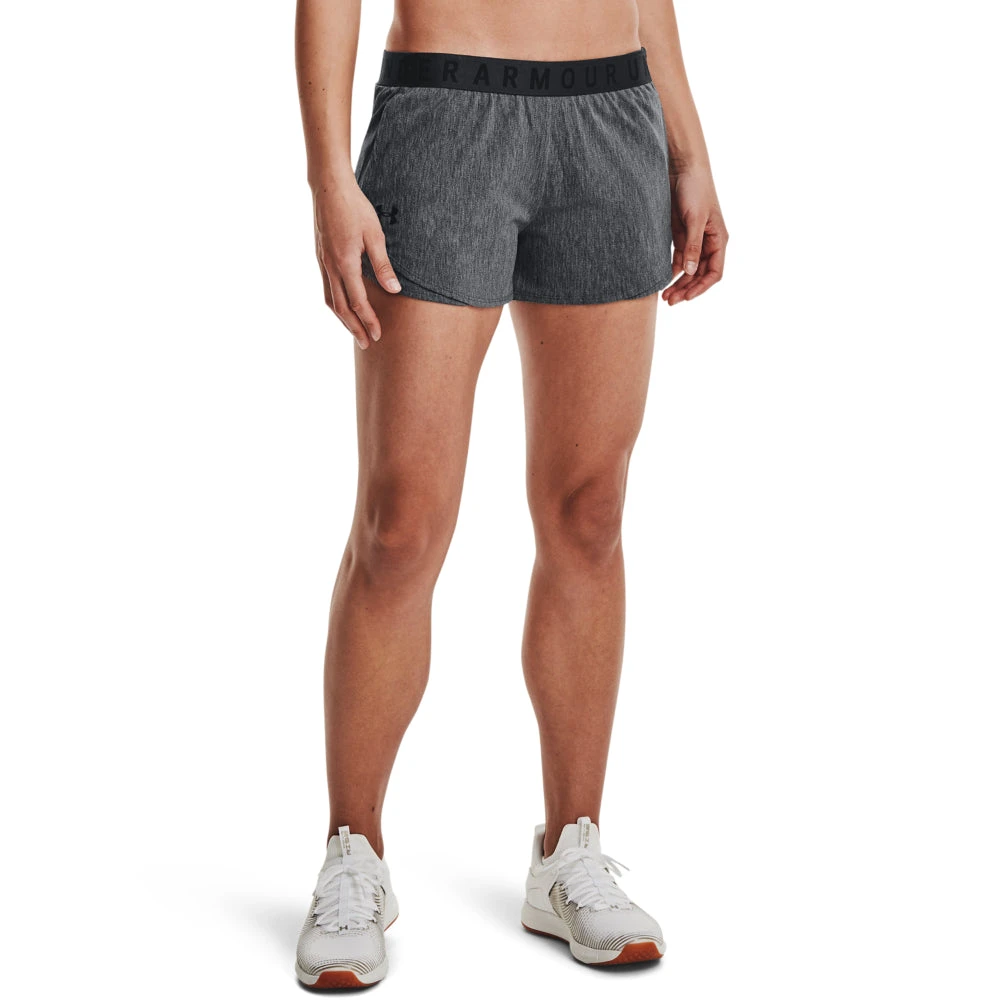 'Under Armour' Women's Play Up Twist Shorts 3.0 - Jet Grey 2 'Under Armour' Women's Play Up Twist Shorts 3.0 - Jet Grey - Image 2