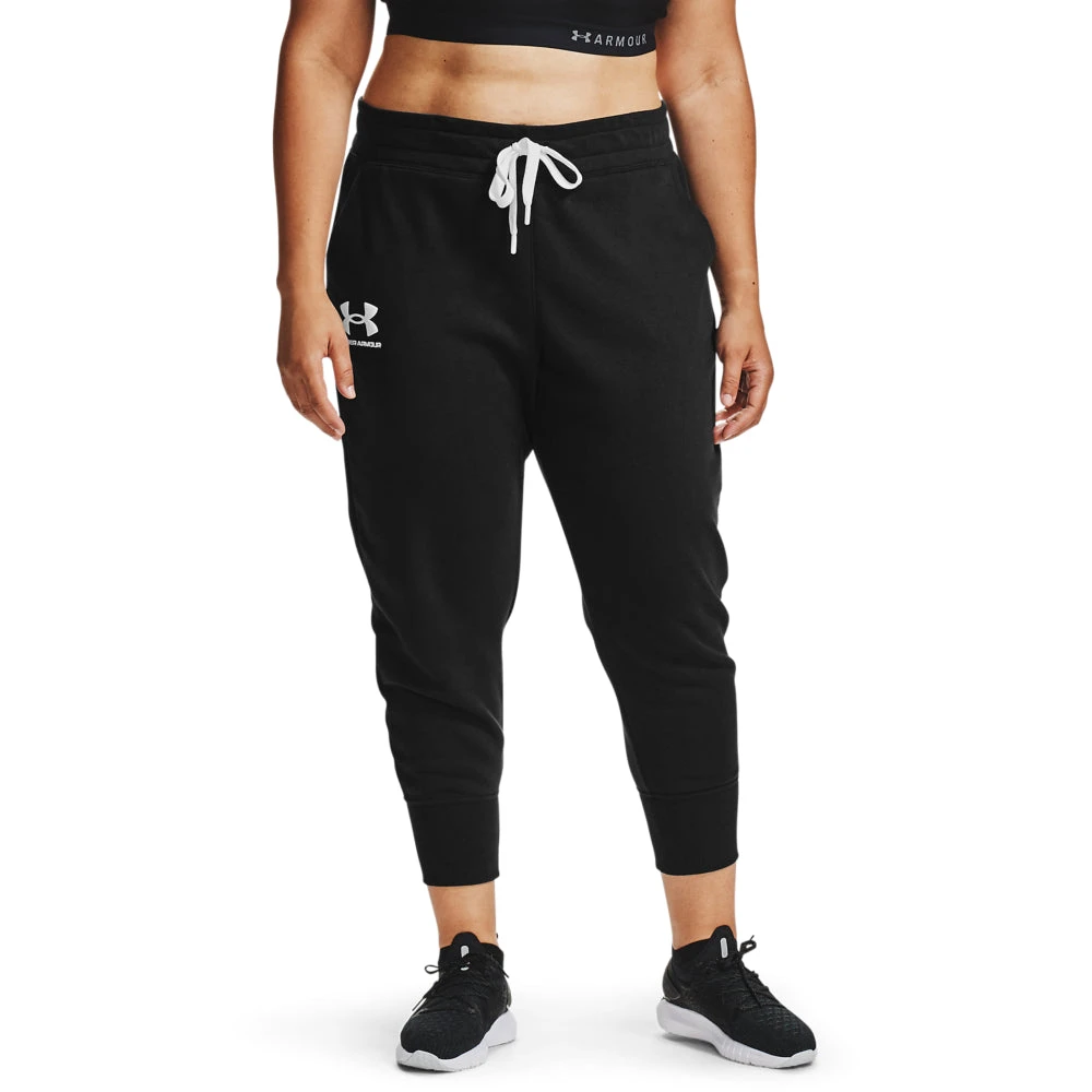 'Under Armour' Women's Rival Fleece Joggers - Black (ext. Sizes) 1 'Under Armour' Women's Rival Fleece Joggers - Black (ext. Sizes)