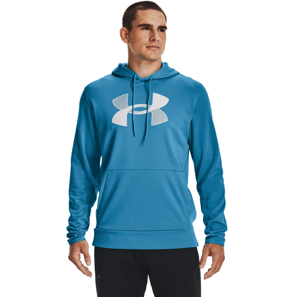 'Under Armour' Men's Armour Fleece® Big Logo Hoodie - Radar Blue / Halo Gray 1 'Under Armour' Men's Armour Fleece® Big Logo Hoodie - Radar Blue / Halo Gray