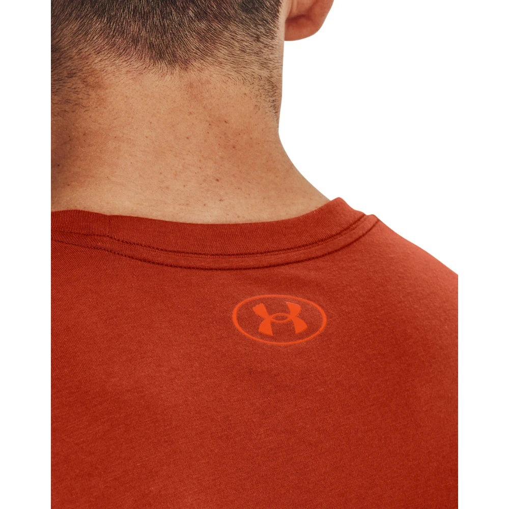 'Under Armour' Men's Fish Strike T-Shirt - Fox / Blaze Orange 2 'Under Armour' Men's Fish Strike T-Shirt - Fox / Blaze Orange - Image 2