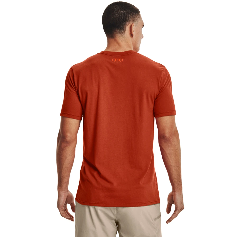 'Under Armour' Men's Fish Strike T-Shirt - Fox / Blaze Orange 3 'Under Armour' Men's Fish Strike T-Shirt - Fox / Blaze Orange - Image 3