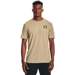 'Under Armour' Men's New Freedom Spine T-Shirt - Desert Sand